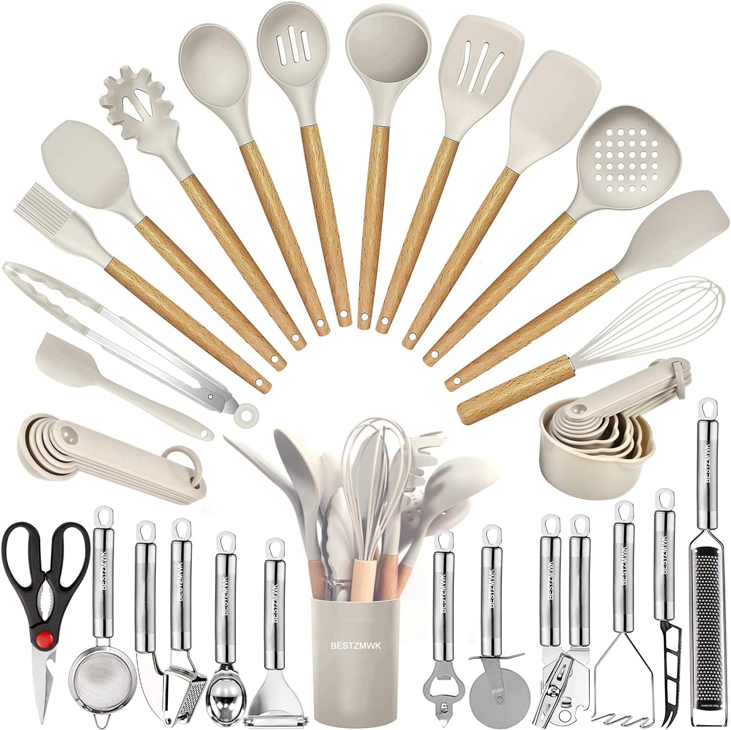 35-Piece Utensil Set with Grater